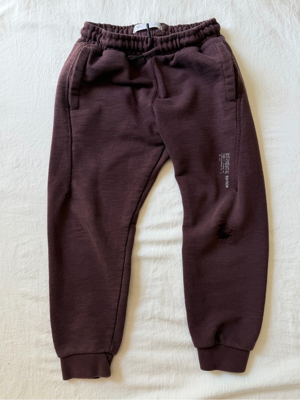 Zara Kids Authentic Edition Brown Jogger Sweatpants Size 7 122cm